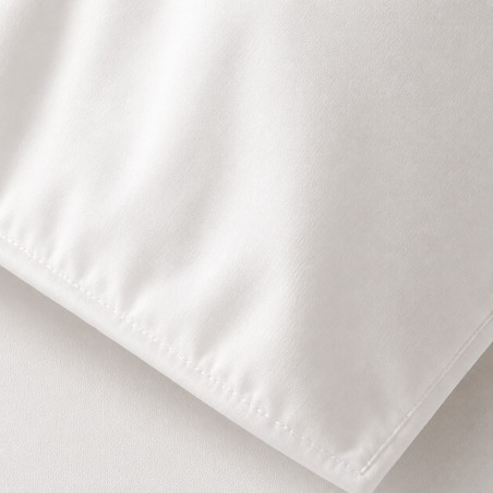 Taies d'oreiller percale 80 fils coton peigné x2 | Faitonlit