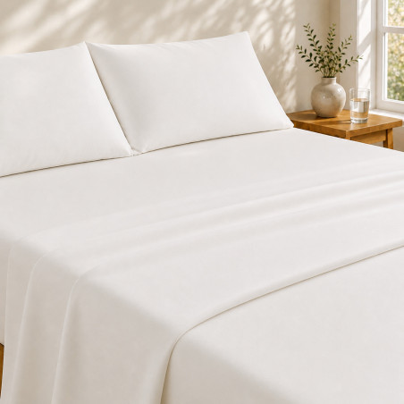 Drap housse satin de coton 200 fils premium | Faitonlit