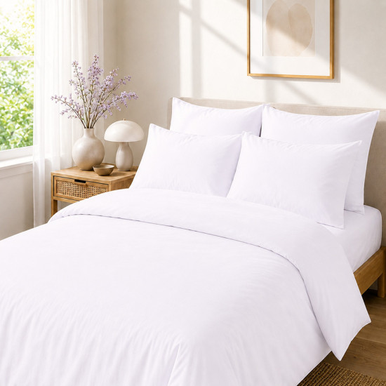 Housse de couette percale 80 fils coton peigné | Faitonlit