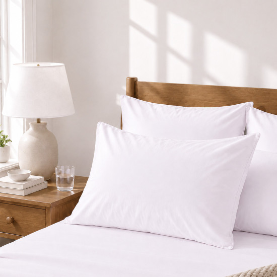 Taies d'oreiller satin de coton 200 fils x2 | Faitonlit