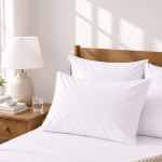 Taies d'oreiller satin de coton 200 fils x2 | Faitonlit
