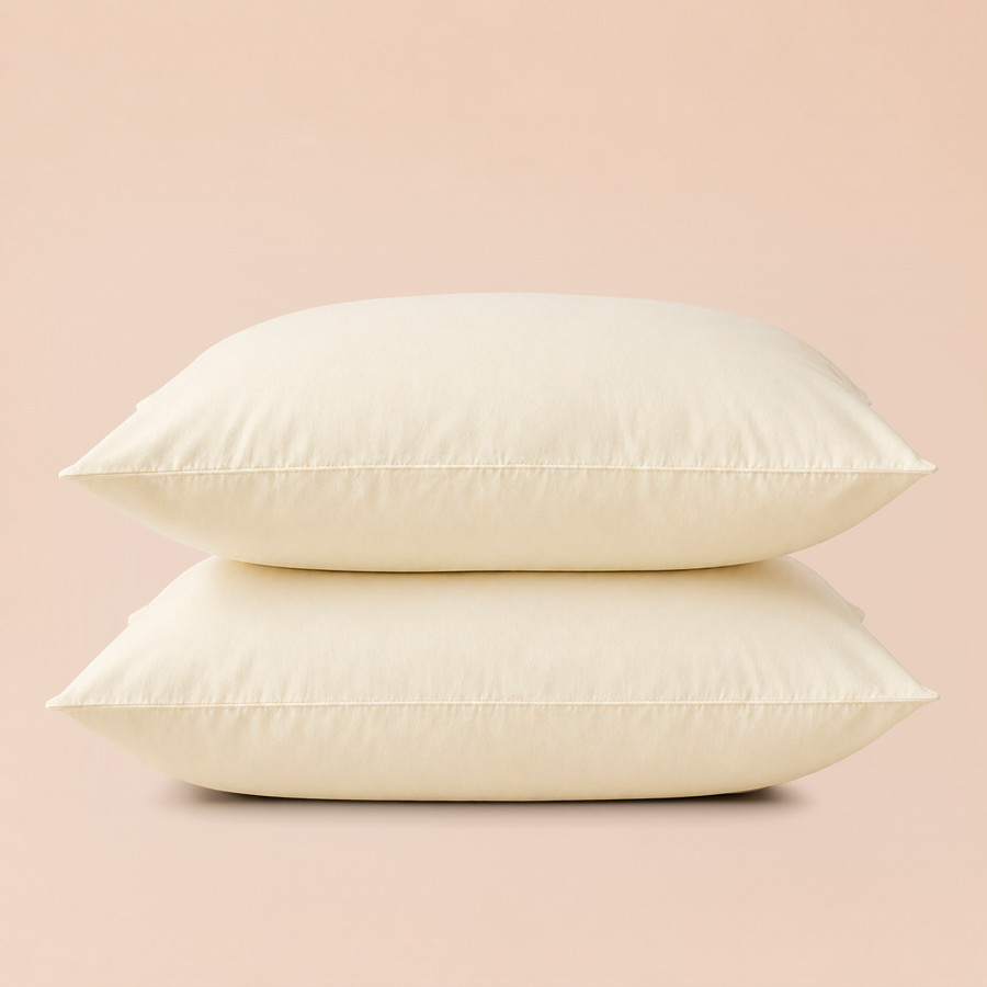 Taies d'oreiller satin de coton 200 fils x2 | Faitonlit