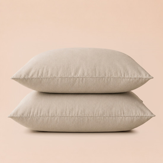 Taies d'oreiller satin de coton 200 fils x2 | Faitonlit