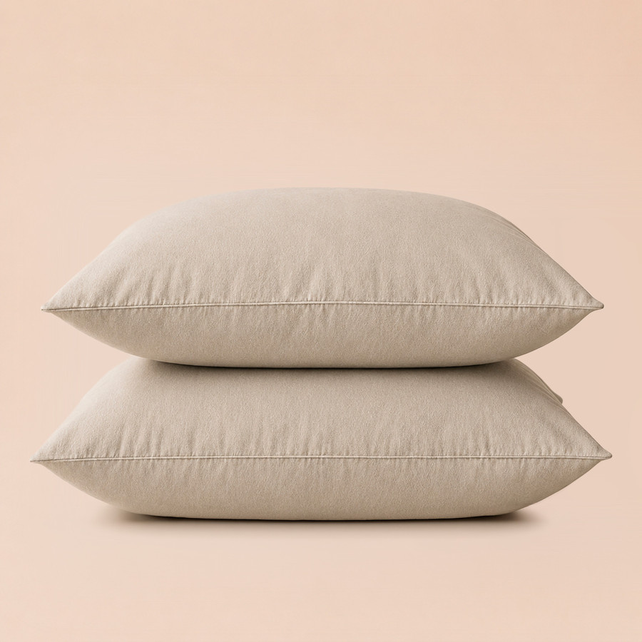 Taies d'oreiller satin de coton 200 fils x2 | Faitonlit