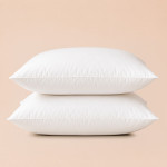 Taies d'oreiller percale 80 fils coton peigné x2 | Faitonlit