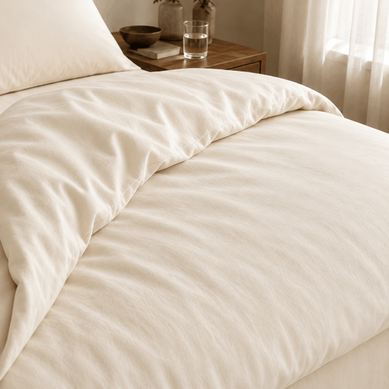 House de couette percale 200 fils premium coton peigné | Faitonlit