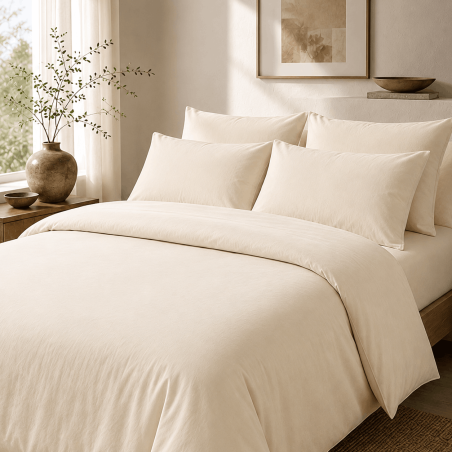House de couette percale 200 fils premium coton peigné | Faitonlit
