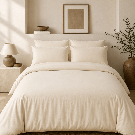 House de couette percale 200 fils premium coton peigné | Faitonlit