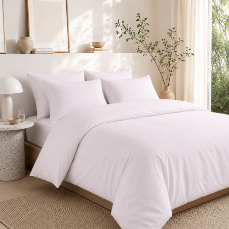 House de couette percale 200 fils premium coton peigné | Faitonlit