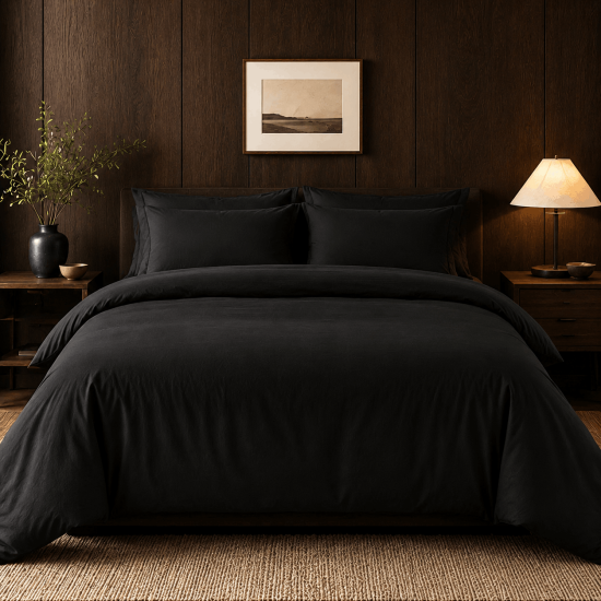 House de couette percale 200 fils premium coton peigné | Faitonlit
