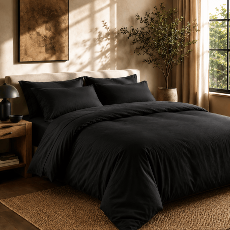 House de couette percale 200 fils premium coton peigné | Faitonlit