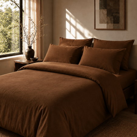 House de couette percale 200 fils premium coton peigné | Faitonlit