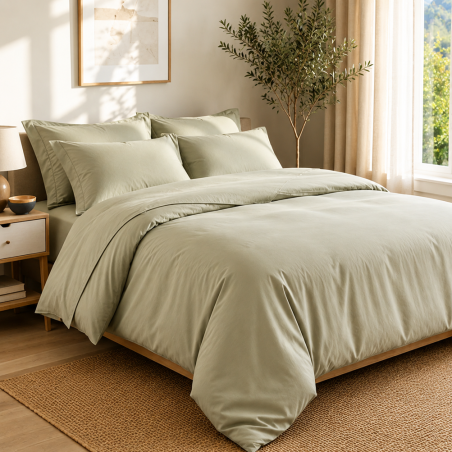 House de couette percale 200 fils premium coton peigné | Faitonlit
