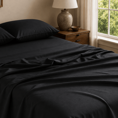 Drap plat satin de coton 200 fils premium | Faitonlit