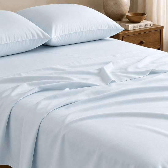 Drap plat satin de coton 200 fils premium | Faitonlit