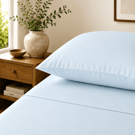 Drap plat satin de coton 200 fils premium | Faitonlit