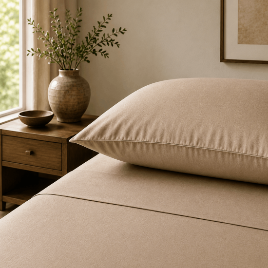 Drap plat satin de coton 200 fils premium | Faitonlit