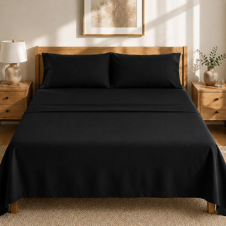 Drap housse satin de coton 200 fils premium | Faitonlit