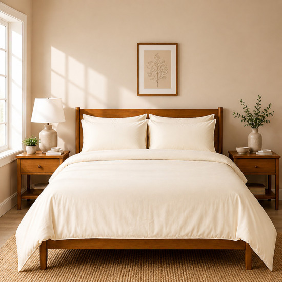 Taies d'oreiller satin de coton 200 fils x2 | Faitonlit