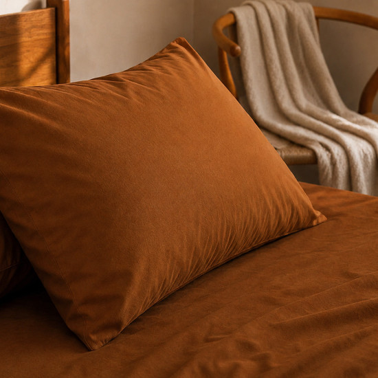 Taies d'oreiller satin de coton 200 fils x2 | Faitonlit