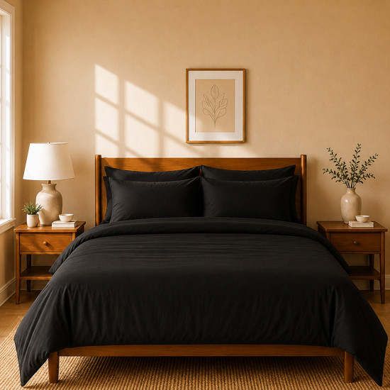 Taies d'oreiller satin de coton 200 fils x2 | Faitonlit