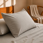 Taies d'oreiller satin de coton 200 fils x2 | Faitonlit