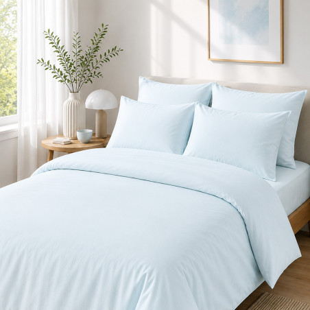 Housse de couette percale 80 fils coton peigné | Faitonlit