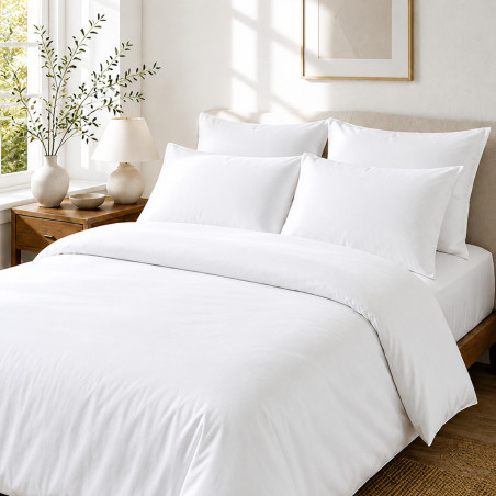 Housse de couette percale 80 fils coton peigné | Faitonlit