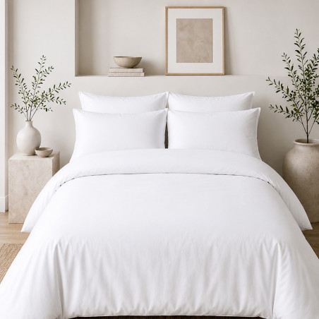 Housse de couette percale 80 fils coton peigné | Faitonlit