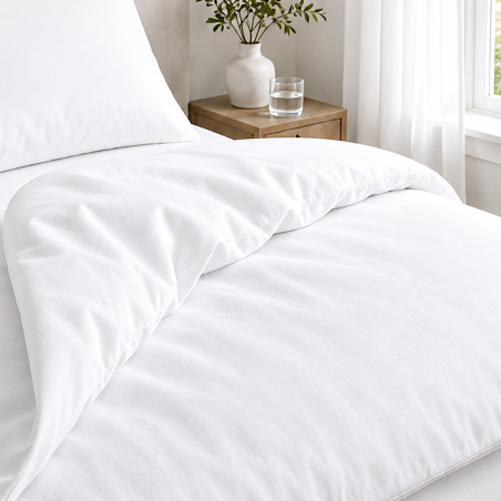 Housse de couette percale 80 fils coton peigné | Faitonlit
