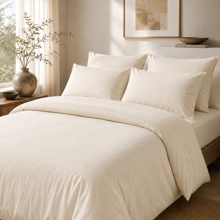 Housse de couette percale 80 fils coton peigné | Faitonlit