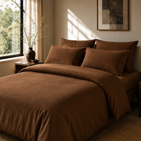 Housse de couette percale 80 fils coton peigné | Faitonlit