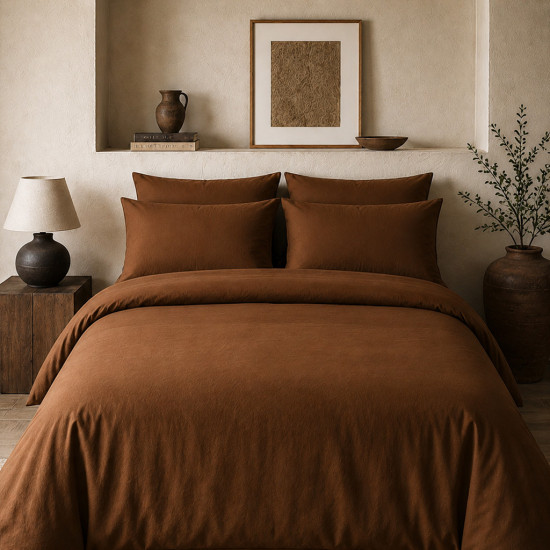 Housse de couette percale 80 fils coton peigné | Faitonlit
