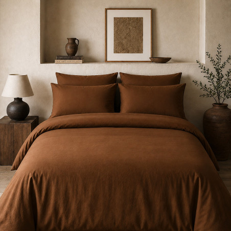 Housse de couette percale 80 fils coton peigné | Faitonlit