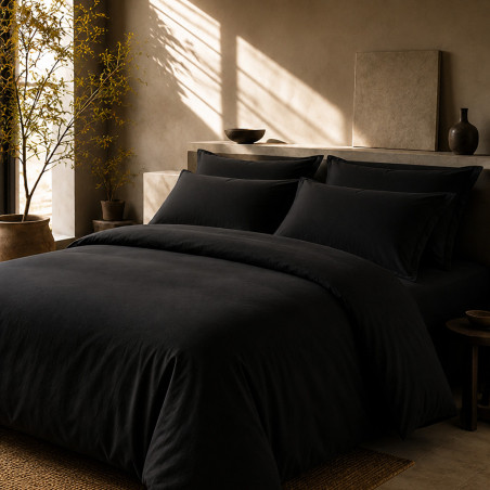 Housse de couette percale 80 fils coton peigné | Faitonlit
