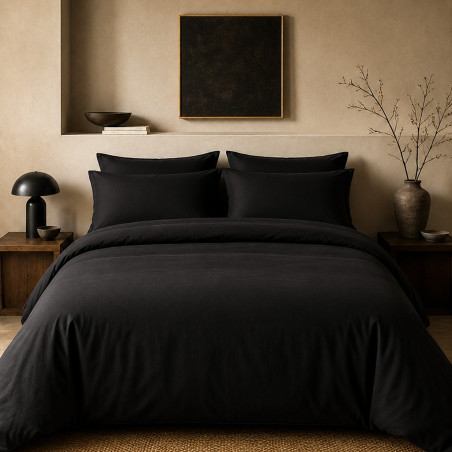 Housse de couette percale 80 fils coton peigné | Faitonlit