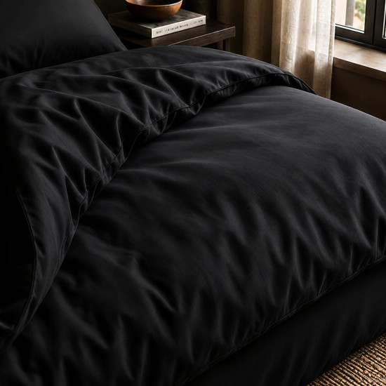 Housse de couette percale 80 fils coton peigné | Faitonlit
