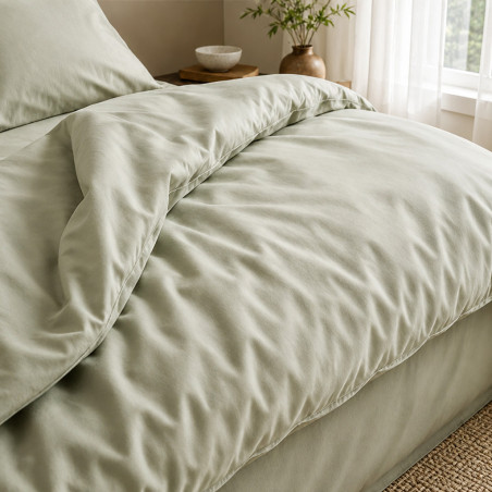 Housse de couette percale 80 fils coton peigné | Faitonlit